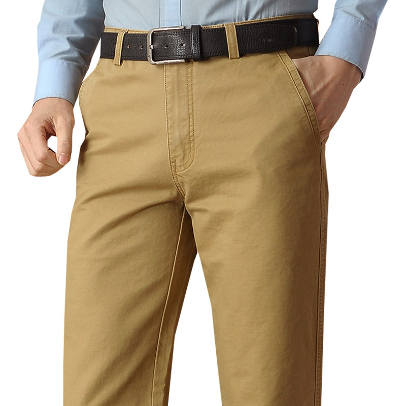 秋冬纯棉宽松直筒裤男士中年休闲裤 陈氏服饰休闲裤