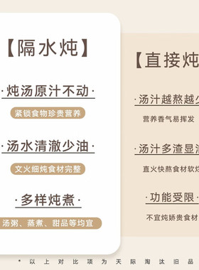 天际隔水炖家用全自动陶瓷煲汤盅