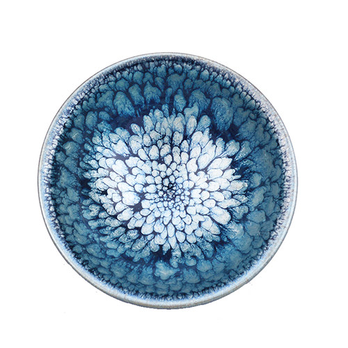 建窑建盏茶杯七彩窑变建盏曜变天目盏高端主人杯男士大号茶盏茶具 - 图3