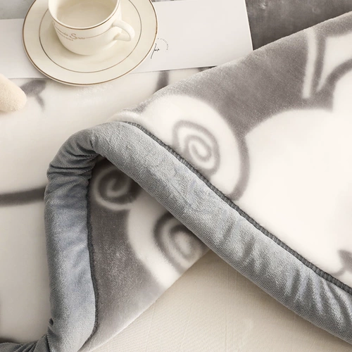 Зимнее флисовое фланелевое одеяло, увеличенная толщина