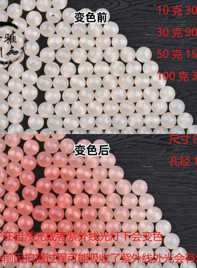 玄雅阁树脂光变圆珠好看百搭