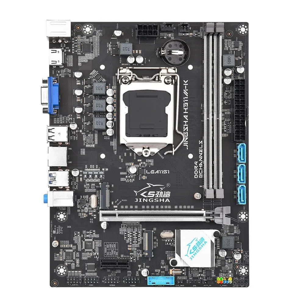 劲鲨H311M主板集成显卡LGA1151插槽支持酷睿6789代CPU台式机全新 - 图0