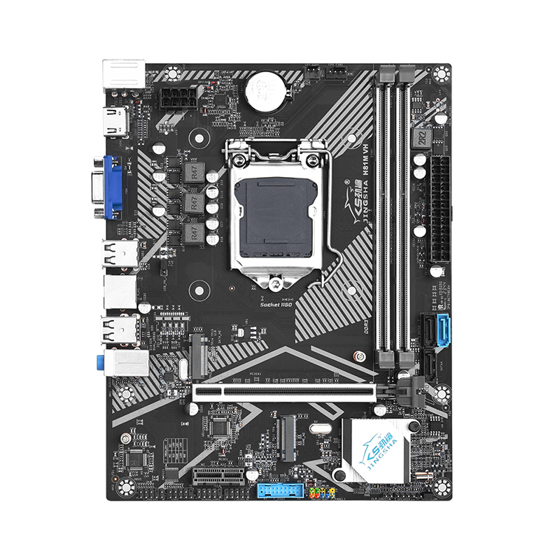 劲鲨 H81M LGA1150主板DIY电脑主机家用办公CPU支持i3/i5/i7 H81M - 图2