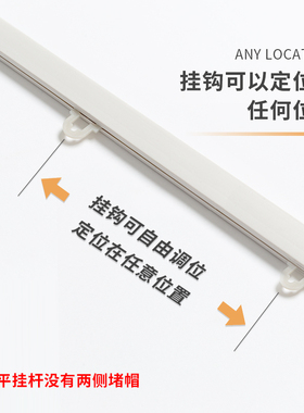 定制灰白色塑料挂画轴串珠门帘地图海报夹悬挂吊旗广告装饰挂轴