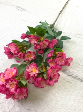 仿真海棠花绢花假花山茶花塑料花婚庆道具居家客厅摆放落地装饰花