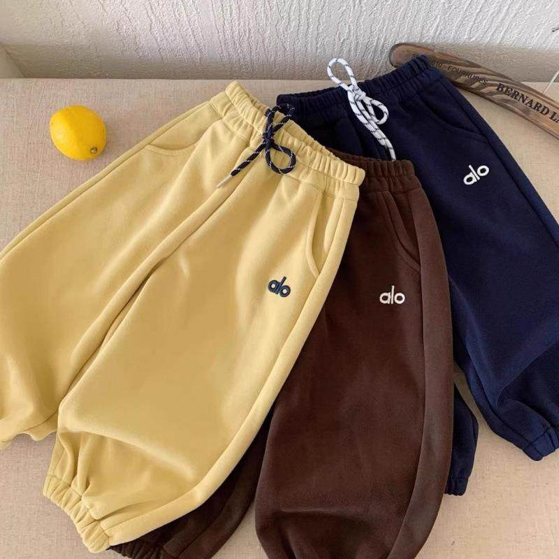 儿童运动裤纯色春秋新款男童束脚休闲裤韩版潮牌刺绣宝宝女童卫裤,淘宝优惠券,粉丝福利购,淘宝优惠卷