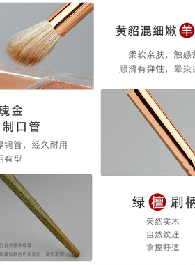 LQ-19小号点彩高光晕染刷动物毛