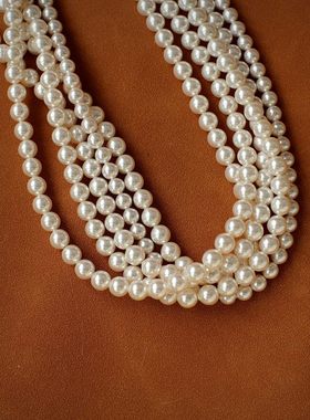 施家圆珍珠轻奢高级叠戴短款项链