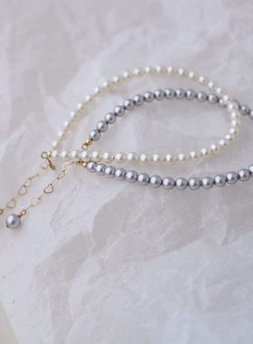 施华洛珍珠包金通勤简约手链手镯