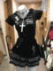 RichGirl Lace Hot Girl Cake Dark Punk Puffy Skirt Versatile Subculture Splicing Plaid Skirt
