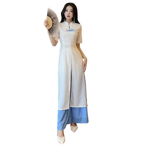 新中式改良足疗技师工作服按摩洗浴spa会所工衣女款爆款2025新款 - 图3