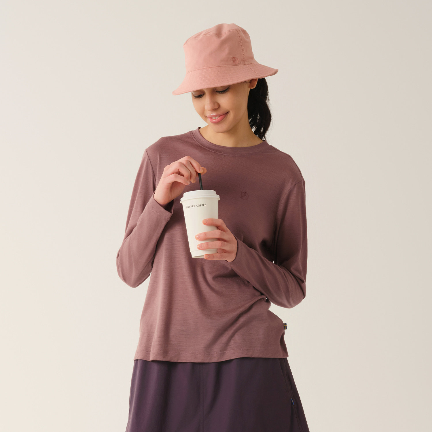 【男女同款】北极狐25年户外100%纯羊毛徒步运动长袖T恤012511078,淘宝优惠券,粉丝福利购,淘宝优惠卷