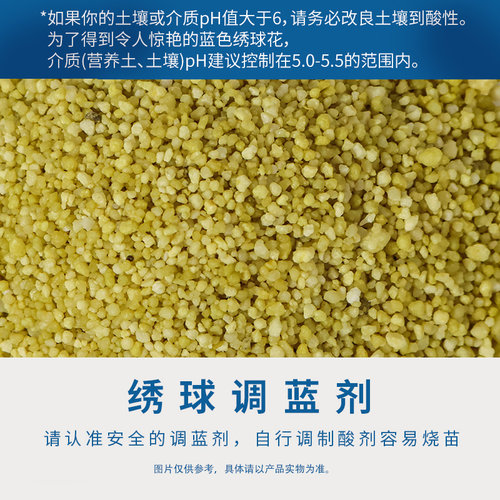 虹越花彩师绣球调蓝剂进口硫酸铝缓释颗粒无尽夏秀球花专用调色剂 - 图3
