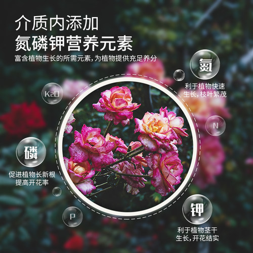 虹越花彩师月季专用土玫瑰营养土养花通用泥炭种植土月季花专用肥 - 图1