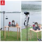 山地客 Дорожный складной светильник для кемпинга, портативная палатка, металлический фонарный столб, алюминиевый сплав