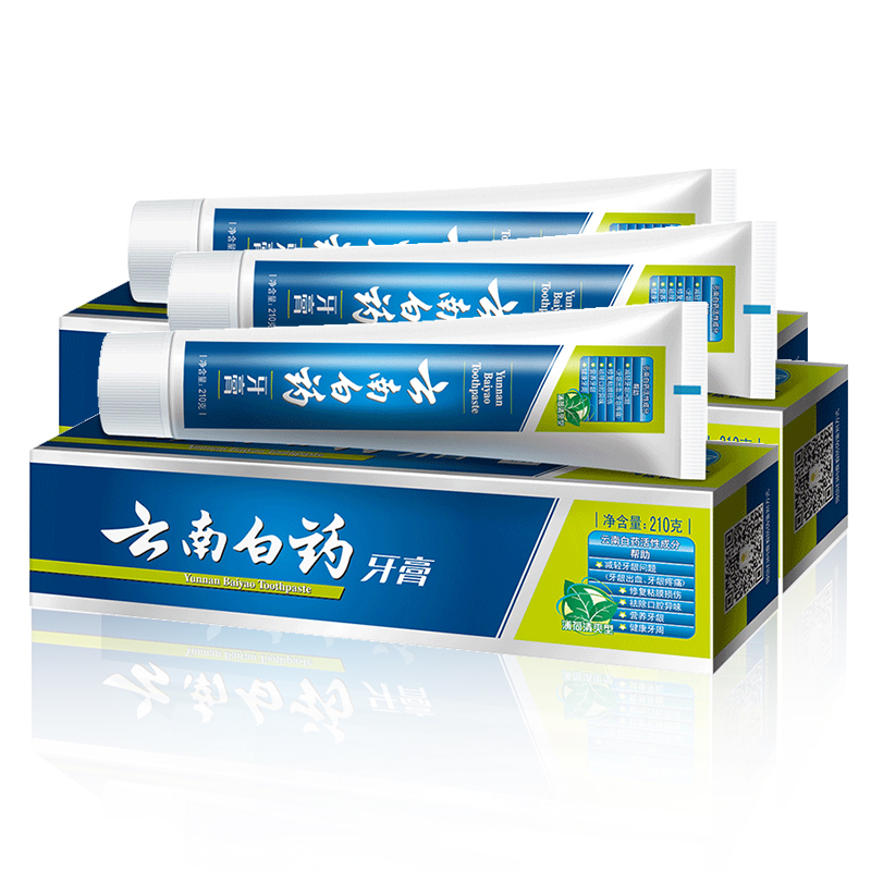 云南白药牙膏大规格230g家用薄荷清爽香型100g210g减轻牙龈问题-图2