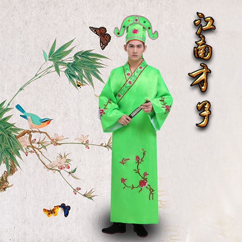 蜜糖依恋旗舰店江南四大才子古装衣服喜公伴郎唐伯虎公子西门庆年会表演戏服2