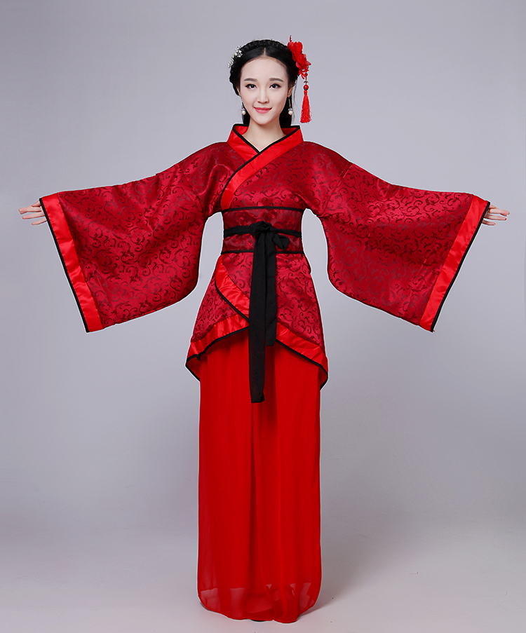 蜜糖依恋旗舰店七夕牛郎织女唐装汉服女装曲裾襦裙新娘婚服结婚礼服古装服装仙女1