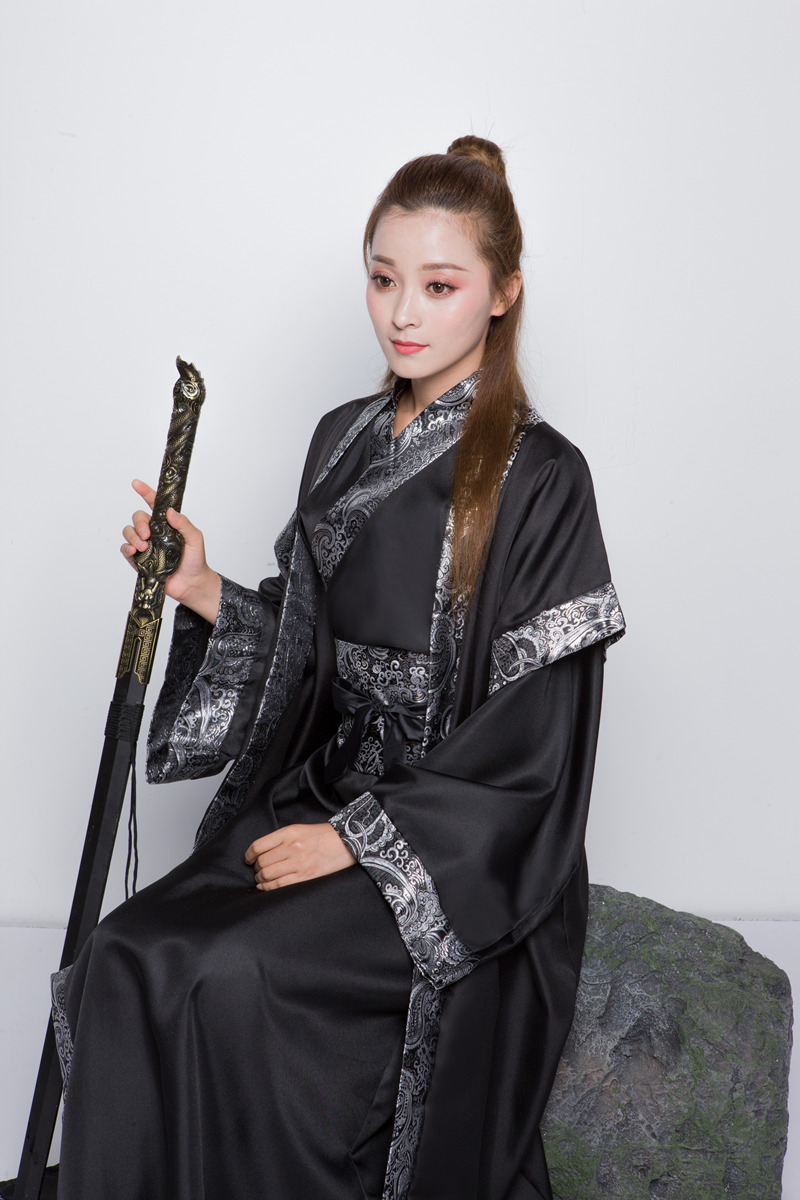 蜜糖依恋旗舰店新款古装书生侠客男侠客装大侠直裾大氅半壁深衣汉服男唐装1