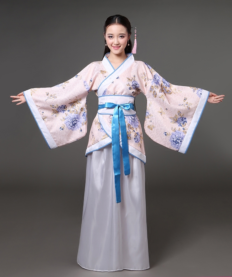 蜜糖依恋旗舰店唐装戏服古装服装仙女清新淡雅 演出服改良成人舞蹈公主女装汉服2