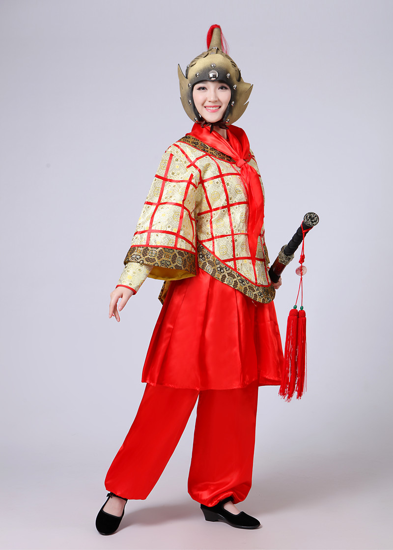 蜜糖依恋旗舰店古代士兵服装男古装盔甲戏曲表演服装儿童花木兰演出服将军服1