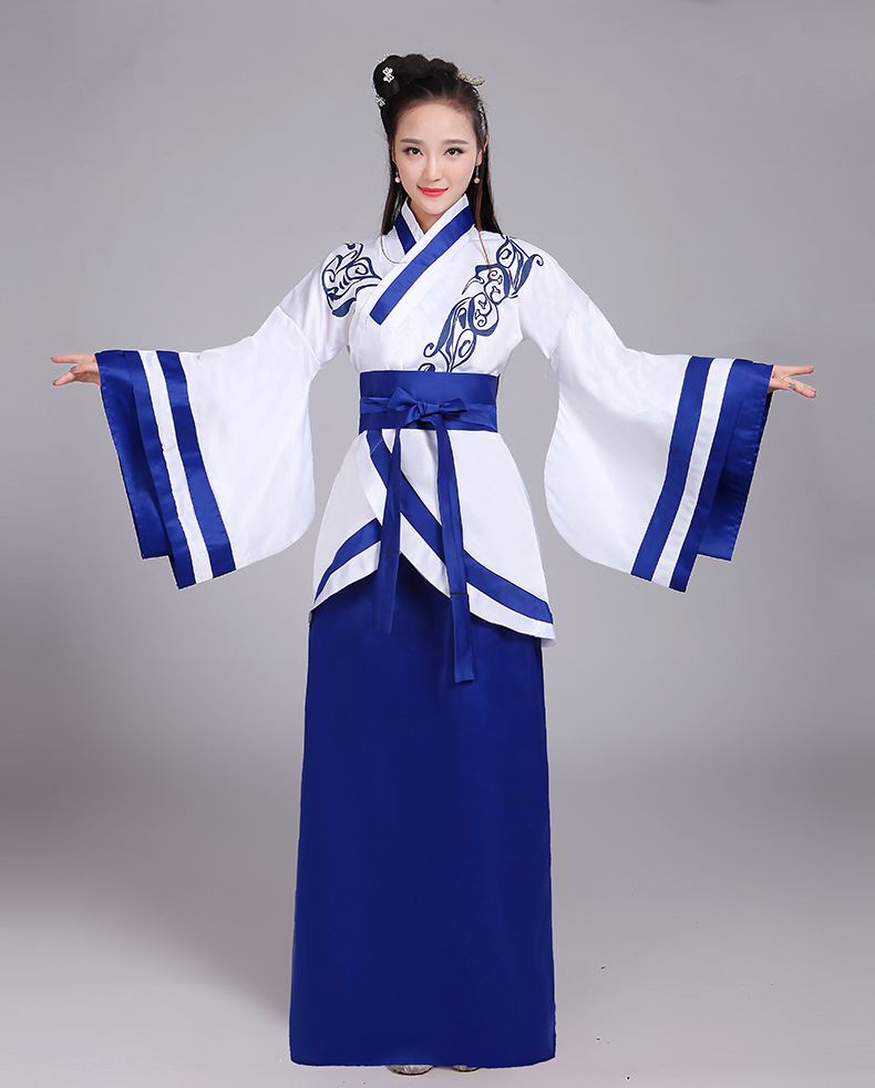 蜜糖依恋旗舰店新款汉服曲裾汉服改良唐装女款古装古装表演服舞台演出服女装正规1