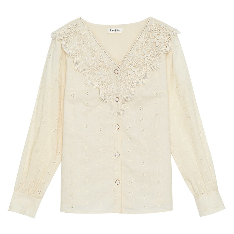 采多宝大码女装2021秋冬新款衬衫 caidoble采多宝蔡大码女装
