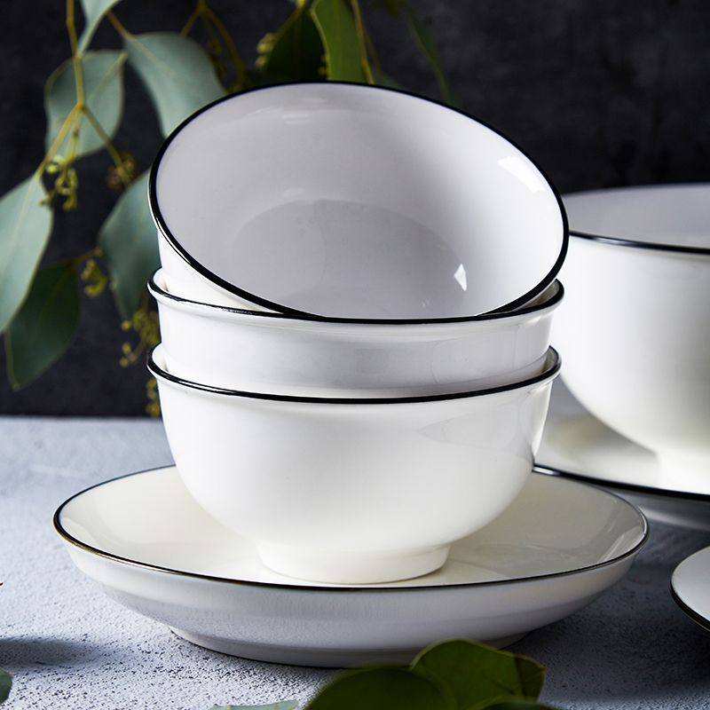 日式家用碗套装陶瓷北欧式简约个性小清新吃饭面汤碗大号单个餐具,淘宝优惠券,粉丝福利购,淘宝优惠卷