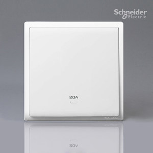 施耐德20A双极开关电源全极开关风暖浴霸灯曲开关火线零线双断开