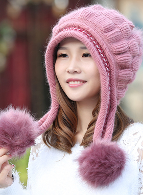 可爱韩版保暖时尚加厚冬天帽子
