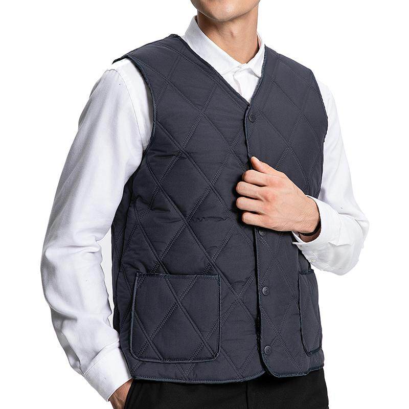 2024新款羽绒绵马甲男士短款内穿大码加绒加厚背心中老年冬爸爸装,淘宝优惠券,粉丝福利购,淘宝优惠卷