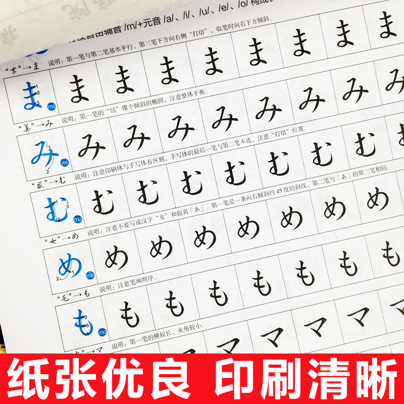 新东方 标准日语临摹字帖 基础入门篇 日语50音+分类单词+高频语句 日语字帖 新标日初级教材配套 日本语书写练习 日文硬笔书法 - 图1