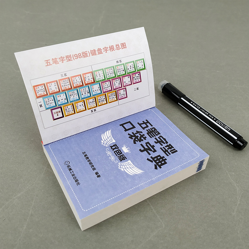 五笔字型口袋字典 双色版 五笔教学 随身携带 随时查阅 实用性强 案头工具书 五笔字型学习者教材书籍五笔打字教程书籍 - 图0