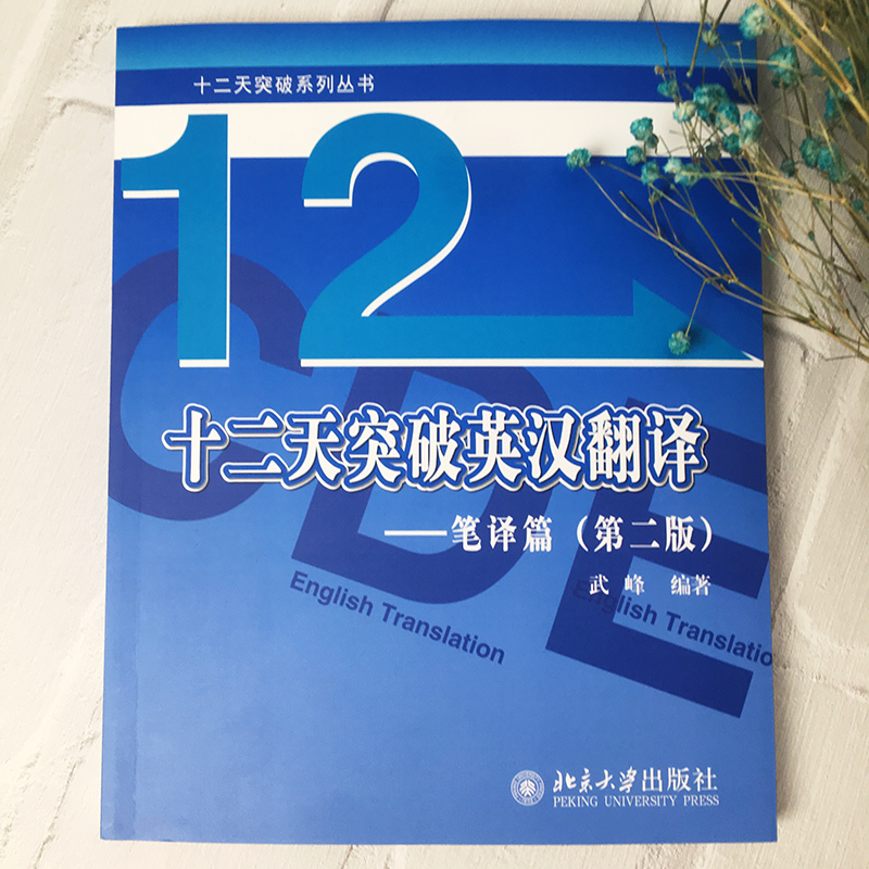 武峰 12天十二天突破英汉翻译 笔译篇 第二版 英语笔译综合能力英语翻译笔译英汉互译 可搭韩刚mti catti三级笔译二级翻译硕士参考 - 图1