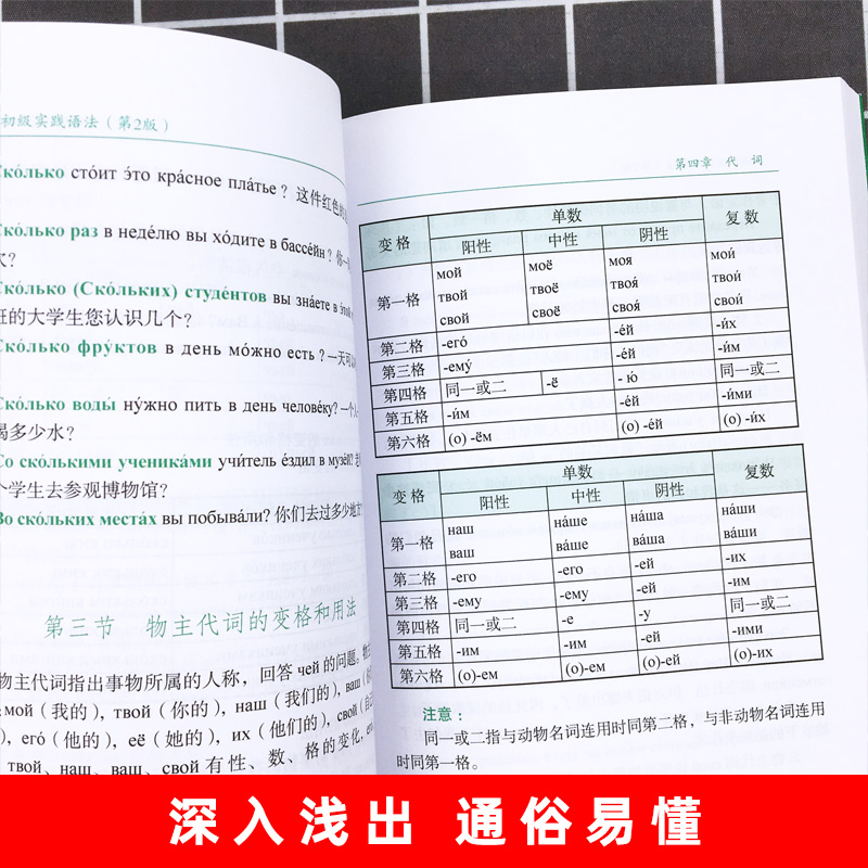 外研社俄语初级实践语法第2版陈国亭外语教学与研究出版社俄语入门教材零基础俄语实践语法俄语基础语法俄语入门自学教材书-图2