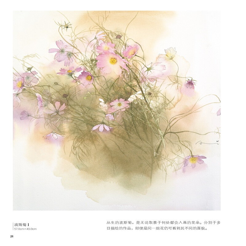 一日一花 中村爱的花卉水彩课 日 中村爱春夏秋冬日常生活中所见花之肖像辽宁科学技术出版社 悦悦图书专营店