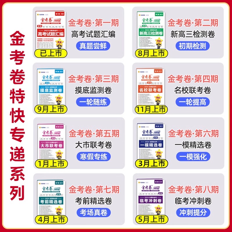 2024金考卷特快专递第8八期临考冲刺卷考前精选卷考场真卷新高考全国卷语文英语数学物理化学生物政治历史地理文理综全套模拟试题 - 图1