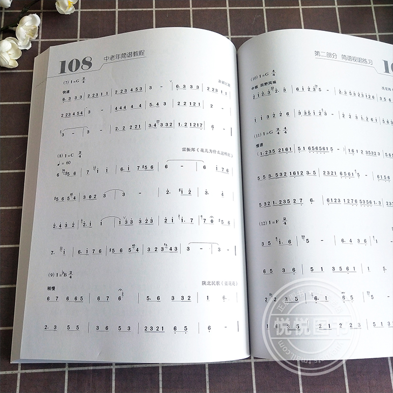 新版扫码听中老年简谱教程修订版大学入门钢琴张继农大学实用艺术教材识简谱喜爱的歌视唱与听力训练影视表演音乐湖南文艺 - 图1