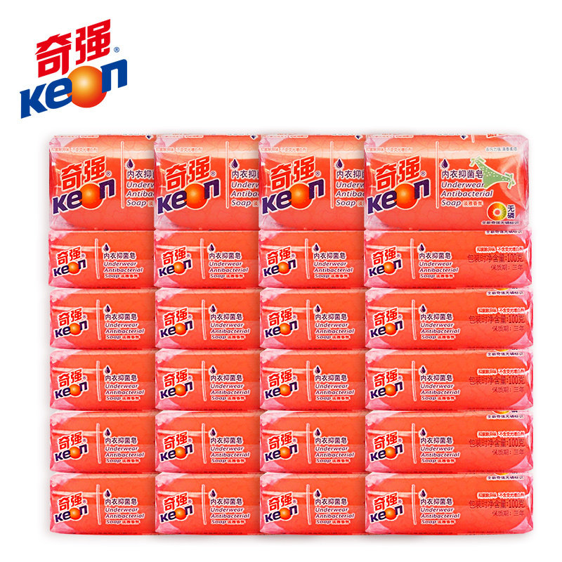 奇强内衣男女士 100g*24块透明箱 奇强洗衣皂