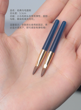 绝版小马毛唇刷迷你便携带盖