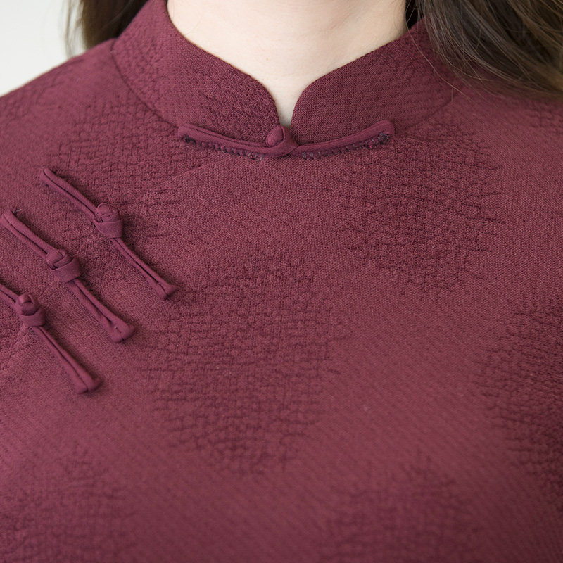 如意风秋冬奥黛旗袍2022年连衣裙 如意风连衣裙