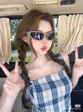 护目猫眼欧美风男女糖果色太阳镜