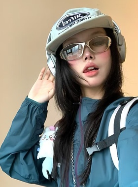 未来感y2k墨镜户外骑行登山眼镜