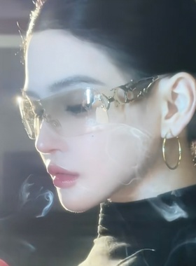 金属朋克镂空日夜两用太阳眼镜