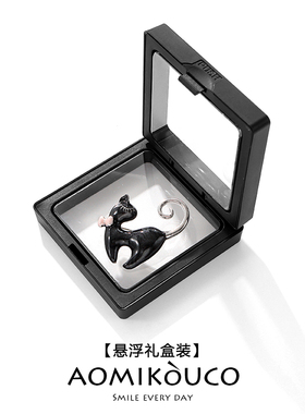 可爱卷尾俏皮小猫咪胸针别针配饰
