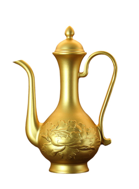 荷花高酒壶龙凤铜酒壶酒杯黄铜