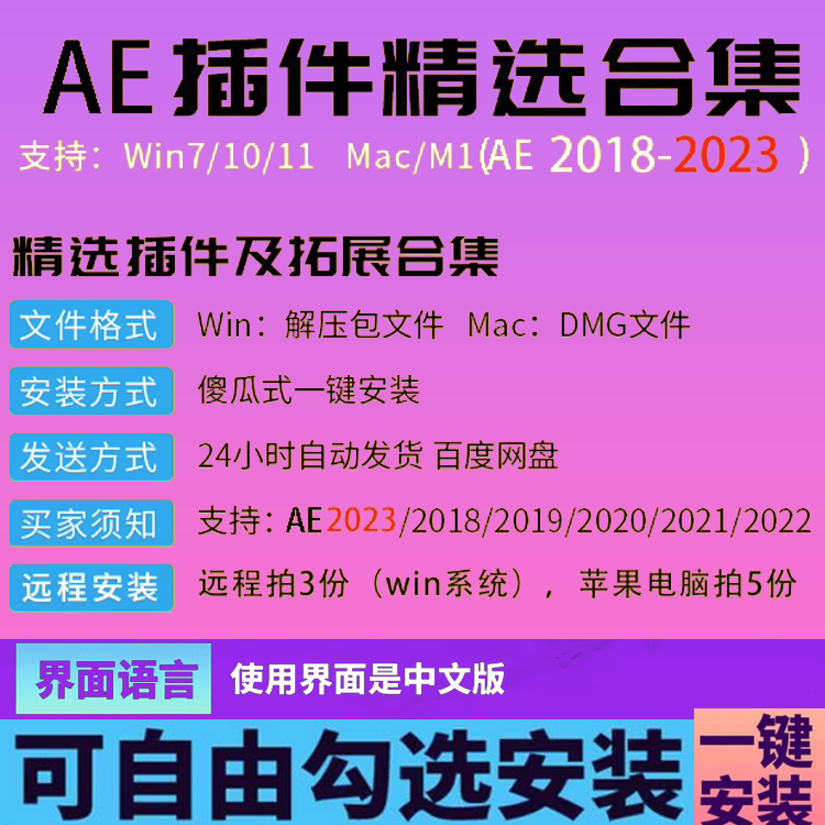 ae插件合集人脸跟踪预设全套中文合集粒子转场脚本特效转场蓝宝石-图1