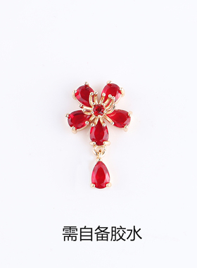 汉服张予曦同款古风配饰花钿百搭