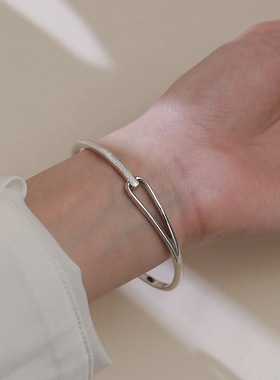 鲁伯特之泪手镯女款轻奢小众精致素圈镯子手环女士闺蜜手链送女友