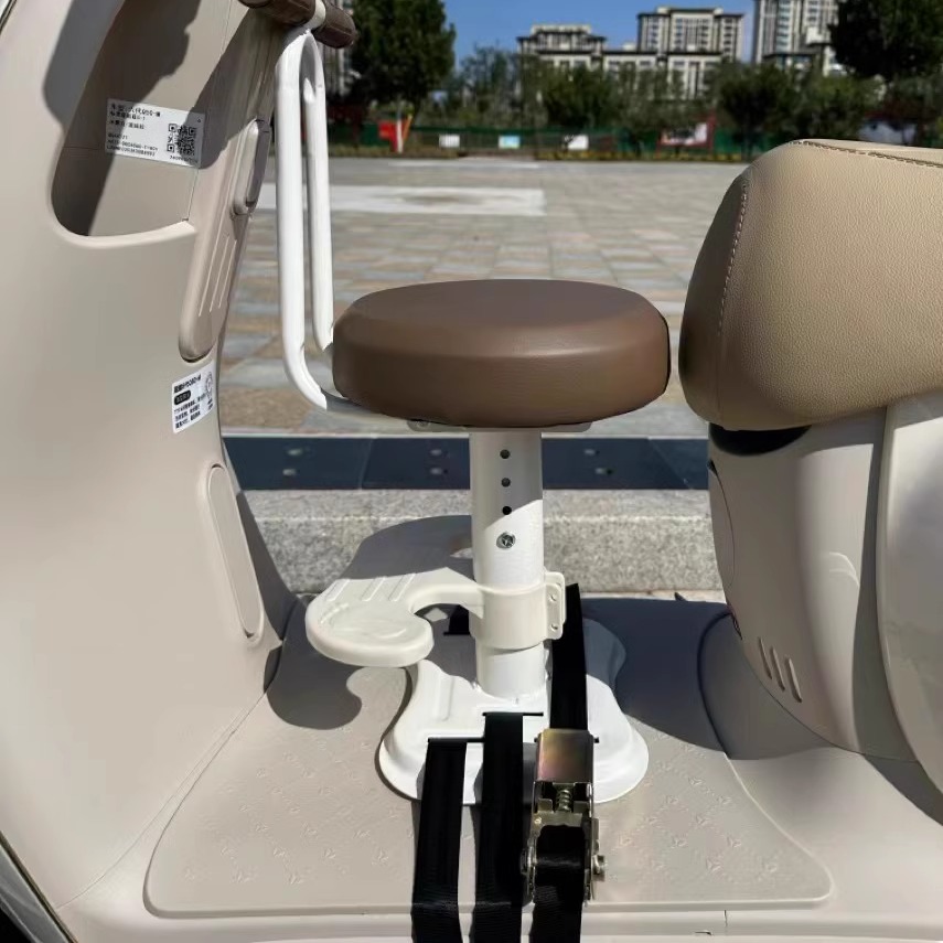 电动车儿童座椅可升降可旋转儿童坐椅带减震宝宝坐座椅通用免安装 - 图3